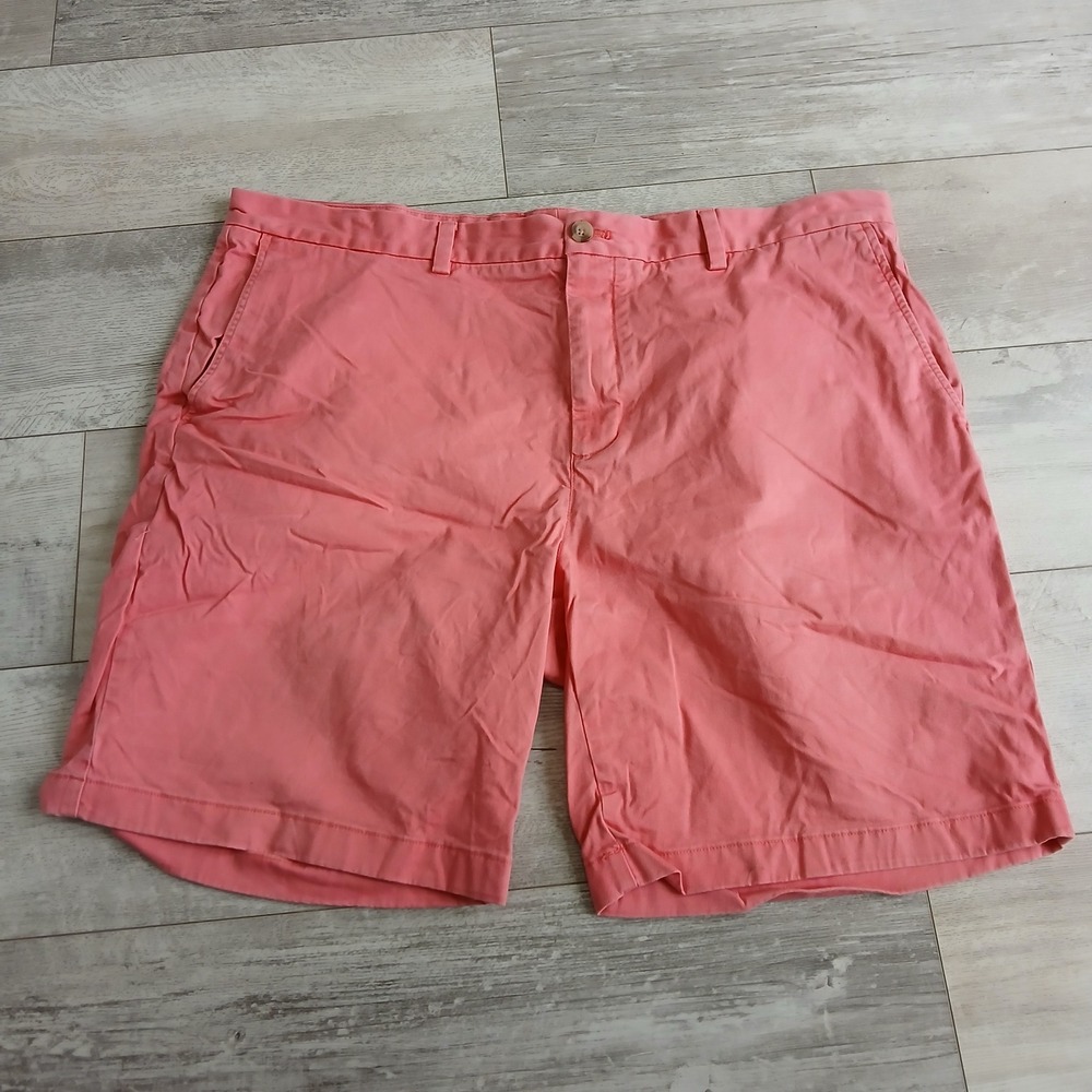Vineyard Vines Breaker Shorts Mens Size 42 Coral Pink Cotton Blend